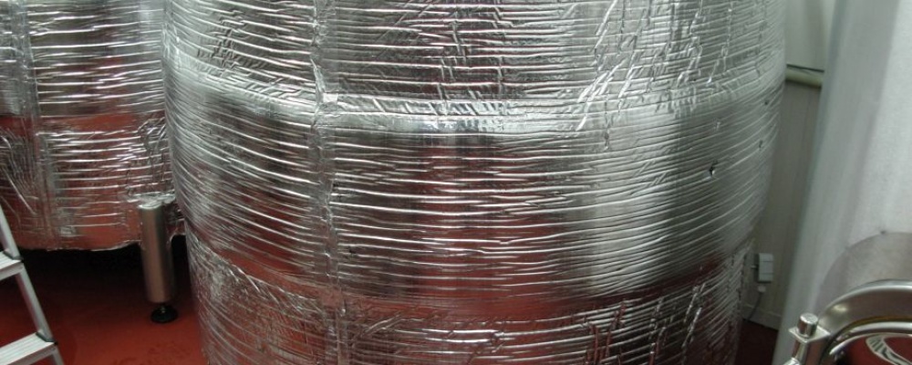 Kvasné kádě 10 hl, izolace kaučuk