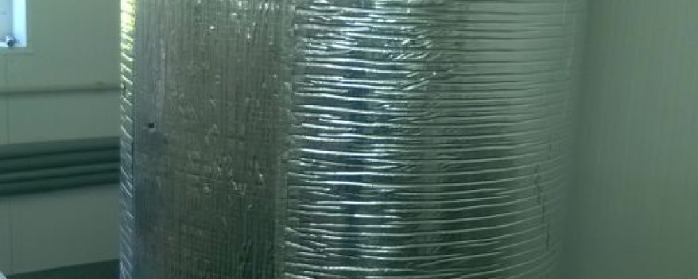 Zásobník teplé vody 1600 litrů, ohřev elektro, izolace kaučuk